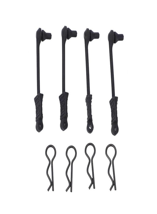 مجموعتان من مشابك تثبيت هيكل السيارة التي تعمل بالتحكم عن بعد، متوافقة مع سيارات Arrma 1/10 Big Rock 3S وGranite 3S وKraton وOutcast 4S وSenton 3S وVorteks 3S وMega550 1/8 وInfraction 3S وTyphon 3S وVendetta 3S، قطع غيار مُحسّنة، بديل للرقم AR390165 (أسود) - Image 2